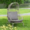 Amazon:$106.47 ($176.47)YITAHOME Outdoor Narrow Egg Chair Wicker, Patio Rattan Basket Chair with 370lbs Capacity Indoor Egg Chairs with Stand & Cushion Cocoon Chair for Bedroom, Patio, Balcony - Grey