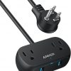 Amazon : $5.49 ($19.99) Anker USB Power Strip, Small Power Strip with 2 Outlets and 2 USB-A Charger, 5ft Extension Cord, Safety System for Desktop Charging, for Cruise Ship,Travel accessories, Desk, and Home Office(black)