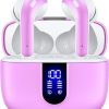 Amazon : $22.74 ($49.99) TAGRY Bluetooth Headphones True Wireless Earbuds 60H Playback LED Power Display Earphones with Wireless Charging Case IPX5 Waterproof in-Ear Earbuds with Mic for TV Smart Phone Laptop Computer Sports