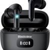 Amazon : $9.89 ($34.99)  Blackview Wireless Noise Canceling Earbuds in Ear Headphones Wireless Bluetooth 5.3, Ear Buds Built-in Mic Sports Earbuds IPX7 Waterproof,56H Playtime LED Power Display for Android/iOS Phone