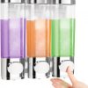 Amazon: $9.45 ($26.99) 3-in-1 Shower Soap Dispenser Wall Mounted – 3 Chamber Shampoo Conditioner Body Wash Dispensers