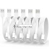 Amazon: $4.99 ($29.99) iPhone Charger [Apple MFi Certified] 6Pack(3/3/6/6/6/10FT) Long Lightning Cable Fast Charging