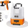 Amazon : $42.99 ($99.99) VEVOR Paint Sprayer, 1300W Electric Spray Paint Gun with Air Hose, 1300ml and 800 ml Containers, 5 Copper Nozzles, 150 Din HVLP Spray Gun for House Painting Home Interior and Exterior Walls, Fence