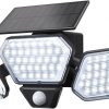 Amazon : $9.40 ($19.99) Consciot Solar Flood Light Outdoor with Motion Sensor, LED Security Light, 2500LM 3 Heads 3 Modes Solar Security Lights IP65 Waterproof Solar Powered Motion Light for Garage, Yard, Porch, 1 Pack