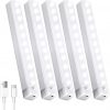 Amazon: $14.99 ($49.99) 5 Pack Motion Sensor Under Cabinet Lights w/ Magnetic, LED Rechargeable 8 Inch Under Counter