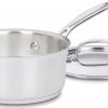 Amazon: $14.95 ($19.95) Branded 1.5 Quart Saucepan w/Cover, Chef’s Classic Stainless Steel Cookware