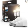 Amazon : $16.99 ($30.99) Philips Hue Smart 75W A19 LED Bulb - Soft Warm White Light - 2 Pack - 1100LM - E26 - Indoor - Control with Hue App - Works with Alexa, Google Assistant and Apple Homekit