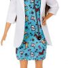 Amazon:$24.99 ($28.49)Barbie Pet Vet Brunette Doll with Career Pet-Print Dress, Medical Coat, Shoes and Kitty Patient for Ages 3 and Up ​, Multi