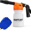 Amazon:$27.18 ($64.95)SwiftJet Car Wash Foam Gun + Microfiber Wash Mitt - Car Foam Sprayer - Car Wash Kit - Foam Cannon Garden Hose - Spray Gun - Car Accessories for Men - Snow Foam Blaster (Foam Gun with Mitt (Orange))