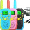 Amazon: $16.44 ($36.99) Walkie Talkies for Kids Rechargeable 3 Pack Long Range 22 Channels 2 Way Radio