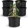 Amazon: $7.99 ($16.99) 5-Pack Grow Bags 5 Gallon Thickened Plant Grow Bags Multi-Purpose Nonwoven Fabric Pots with Durable Handles