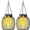 Amazon : $12.99 ($25.99)  Solar Lanterns Outdoor, Ortiny Waterproof Hanging Solar Garden Lights Christmas Halloween Outdoor Decoration Lights Upgraded Hanging Solar Lantern Retro Design for Yard Garden Patio Pathway Tree