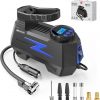 Amazon: $11.99 ($29.99) Tire Inflator Portable Air Compressor, DC 12V Tire Air Pump w/ LED and 150PSI Digital Pressure