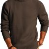 Amazon:  $14.39 ($31.99) Men’s Turtleneck Pullover Sweaters Knitted Casual Textured Sweater