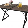 Amazon : $44.99 ($169.99)  DWVO Outdoor Picnic Tables Patio Dining Table, Rectangular 59