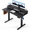 Amazon : $159.99 ($219.99) HUANUO 48'' x 24'' Electric Standing Desk with 2 Drawers, C-Clamp Mount Compatible, Height Adjustable Computer Desk, Home Office Stand Up Desk with 4 Preset Heights & 2 Hooks, Black