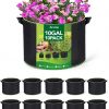 Amazon: $12.99 ($25.99) Grow Bags 10 Pack 10 Gallon Heavy Duty Aeration Fabric Pots Thickened Nonwoven