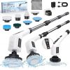 Amazon : $17.99 ($49.99)    Electric Spin Scrubber, Shower Scrubber with Long Handle, 5000Mah Bathroom Scrubber-2024 New LED Battery Screen, 8 in 1 Replaceable Brush Heads, 420RPM/Mins-3 Adjustable Speeds for Bathroom Floor Tile