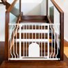 Amazon : $39.99 ($79.99)  Baby Gate with Cat Door – Auto-Close Safety Metal Dog Gate for Doorways, Stairs, House. includes Extensions and Wall Cups, Fits 30''-43.7'' Wide