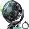 Amazon: $7.99 ($19.99) Clip on Fan, 5000mAh USB Charging Portable Battery Fans, 6Inch Quiet USB Personal Desk Fan