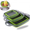 Amazon : $13.99 ($27.99)  3 Pieces of Silicone Collapsible Strainer, KEKIMO Collapsible Colander with 9.5 inch 11.4 inch and 13.8 inch, Ideal for Draining Pasta, Vegetable and Fruit