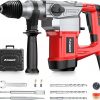 Amazon : $63.99 ($79.99) AOBEN 1-1/4 Inch SDS-Plus Rotary Hammer Drill with Vibration Control and Safety Clutch,10 Amp Heavy Duty Demolition Hammer for Concrete-Including 3 Drill Bits, Flat Chisels, Point Chisels