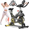 Amazon : $149.99 ($249.99)  pooboo Exercise Bike, Adjustable Magnetic/Brake Pad Resistance Silent Belt Drive, Indoor Cycling Bike for Home Cardio, Fitness Stationary Bike with 350lbs/300lbs Weight Capacity &Upgraded Version Seat