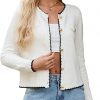 Amazon: $13.64 ($39.99) Women’s Cardigans 2024 Button Down Knit Sweater Contrast Color Lightweight Lady Jackets