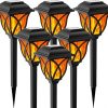 Amazon :$13.99 ($34.99)Solar Lights Outdoor Waterproof Halloween Decor, Fall Decor 6 Pack Flickering Flame LED Lights, Solar Garden Lights of Outdoor Decor for Porch, Garden, Pool, Camp, Path, Yard, Patio, Balcony