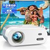 Amazon : $37.99 ($75.99)  Mini Projector, Native 1080P Full HD YOWHICK DP02W Movie Projector for Outdoors, Portable Projector with Remote Control, HDMI, USB, AV and Aux Ports for Laptop, TV Stick, PS5 Smartphone