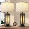 Amazon: $43.99 ($109.99) Set of 2 Farmhouse Table Lamp for Living Room Bedroom Bedside