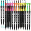 Amazon: $4.55 ($16.99) Dual Brush Marker Pens,24 Colored Markers,Fine Point and Brush Tip