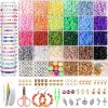 Amazon: $4.50 ($7.99) 4200 Pcs Clay Beads Bracelet Making Kit, Friendship Preppy Flat Polymer Heishi Beads