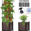 Amazon : $21.49 ($49.99) Tomato Planter Boxes with Trellis, 59'' Self-Watering Tomato Planter with Wheels for Climbing Vegetable and Plants, Raised Tomato Planter Boxes for Indoor Outdoor Use