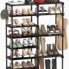 Amazon:  $18.49 ($59.99)8-Tier Shoe Rack Storage Organizer 25-28 Pairs Shoes and Boots Shelf Organizer