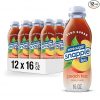 Amazon : $9.99 ($10.99)  Snapple Zero Sugar Peach Tea, 16 fl oz recycled plastic bottle (Pack of 12) :$9.99 ($10.99)