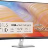 Amazon : $149.99 ($199.99)   Dell S3222HN Curved Monitor - 31.5-inch FHD (1920x1080) 75Hz 4Ms 1800R Curved Display, HDMI Connectivity, AMD FreeSync Technology, Tilt Adjustability - Silver