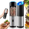 Amazon: $11.54 ($32.98) 2Pk Electric Salt and Pepper Grinder-Gravity Automatic Spice Mill Set