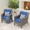 Amazon: $80.00 ($360.00) Patio Furniture Set 2 PCS, Outdoor High Back Rattan Chairs Sofa Set with Comfy Cushions