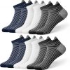 Amazon: $5.75 ($14.99) 6 Pairs Ankle Socks for Women, Athletic Running Socks Striped Heel Tab Ankle Socks