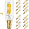 Amazon:$12.49 ($24.99)E12 LED Light Bulb 4W Dimmable 40W Equivalent 16-Pack, T6 E12 Candelabra Bulb 400LM LED Filament Bulbs 2700K Warm White with Clear Glass for Chandeliers, Ceiling Fan,Pendant,Wall Sconce,CRI 85+
