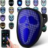 Amazon:$34.99 ($69.99)AIGLUN Smart LED Mask Programmable Face Transforming for Halloween,LED Light up Mask for Kids Gift,Boywithuke Mask for Fans