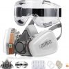 Amazon:$10.20 ($19.99)RANKSING Respirator Mask with Filters and Safety Glasses to Against Dust Gases while Painting Spraying