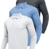 Amazon:$19.49 ($38.99)PINSPARK Long Sleeve Polo Shirts for Men Moisture Wicking Golf Shirts Quick Dry Work Hiking Casual Collared Shirt