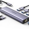 Amazon :$20.99 ($39.99)UGREEN Revodok 6 in 1 USB C Hub Gigabit Ethernet Adapter with 4K HDMI, 100W PD Charging, USB A Data Ports Compatible with Mac M1, M2, M3, iPad, iPhone 15 Pro/Pro Max, Steam Deck