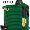 Amazon:$24.89 ($59.79)100ft Expandable Garden Hose, Flexible Leak-Proof Water Hose, with 40 Layers of Nano Rubber, 10-Function Nozzle, Lightweight, Retractable, Heavy Duty Water Hoses for Gardening (Green)