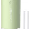 Amazon:$6.89 ($17.99)Portable Mini Humidifier, 350ml Quiet Small Cool Mist Humidifiers USB Personal Desktop Humidifier for Bedroom Office Plants Car Baby Nursery with 2 Mist Modes Auto Shut-off (Green)
