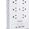 Amazon:$9.89 ($21.99)Outlet Extender Surge Protector Nikleb, Multi Plug Outlet with USB Ports Total 3.1A, USB Wall Charger Multiports with C Adapter, USB&Outlet Splitter Heavy Duty, Wall Plug Extender for Gaming Stuff