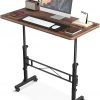 Amazon :$66.49 ($599.99)Small Standing Desk Adjustable Height, Mobile Stand Up Desk with Wheels, 32 Inch Portable Rolling Desk Small Computer Desk, Portable Laptop Desk Standing Table Rustic