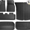 Amazon:$99.98 ($159.99)Maysoo Floor Mats for Tesla Model Y Floor Mats 2024-2020 All-Weather TPE Cargo Liner and Cargo Trunk Mat Accessories (6-piece set - Not Fit 7-Seat)
